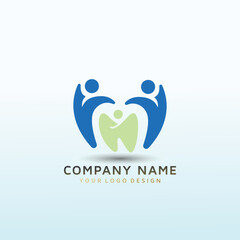 Dental office logo design appealing to children, adults and seniors
