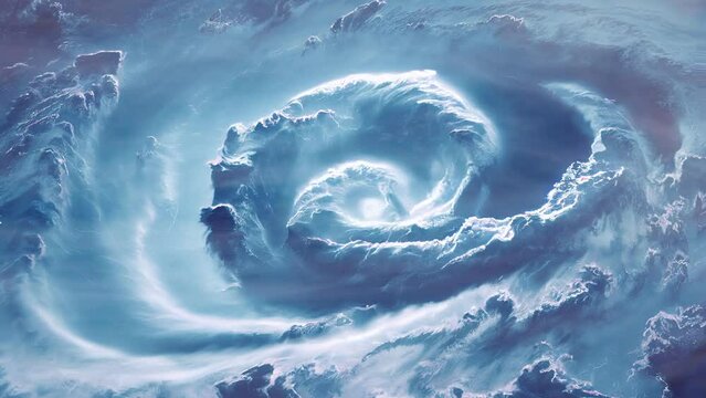 top view of the Ian American hurricane in Florida seen from the satellite. Climate change has triggered natural disasters in the states of United States.