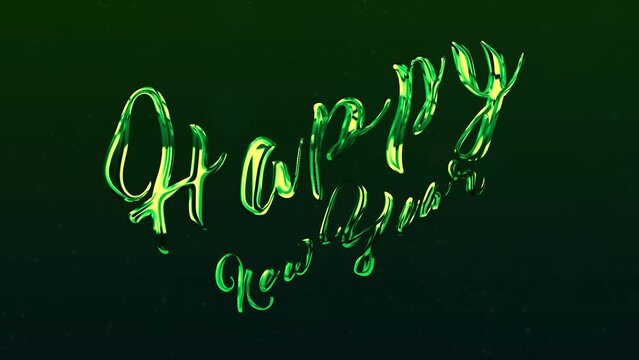 Happy New Year celebration,2023 new year, abstract, anniversary, background, ballons, calligraphic, card, celebrate, christmas, background video, green background