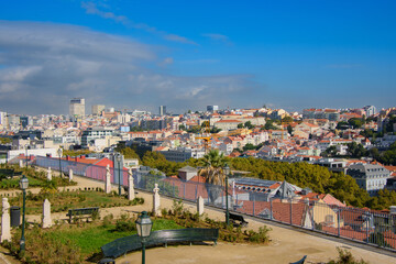 Fototapeta na wymiar View of the city of Lisbon in Portugal and its architecture