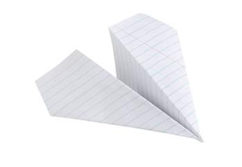 paper plane isolated