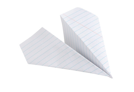 paper plane isolated