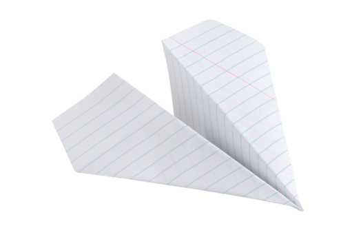 paper plane isolated