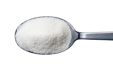 Spoon of sugar isolated 