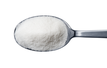 Spoon of sugar isolated 