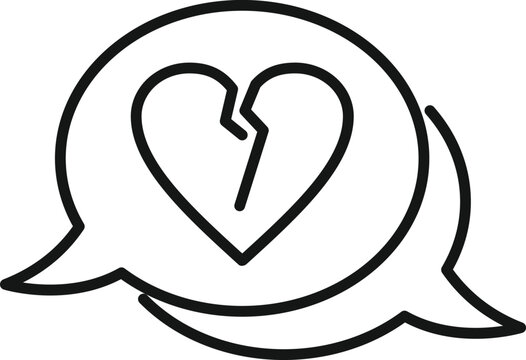 recommend clip art: Dislike stop icon outline vector. Social media. Fail mistake