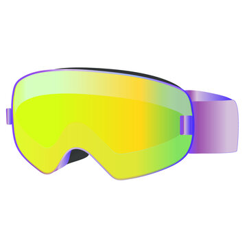 
Sports equipment for snowboarding in vector