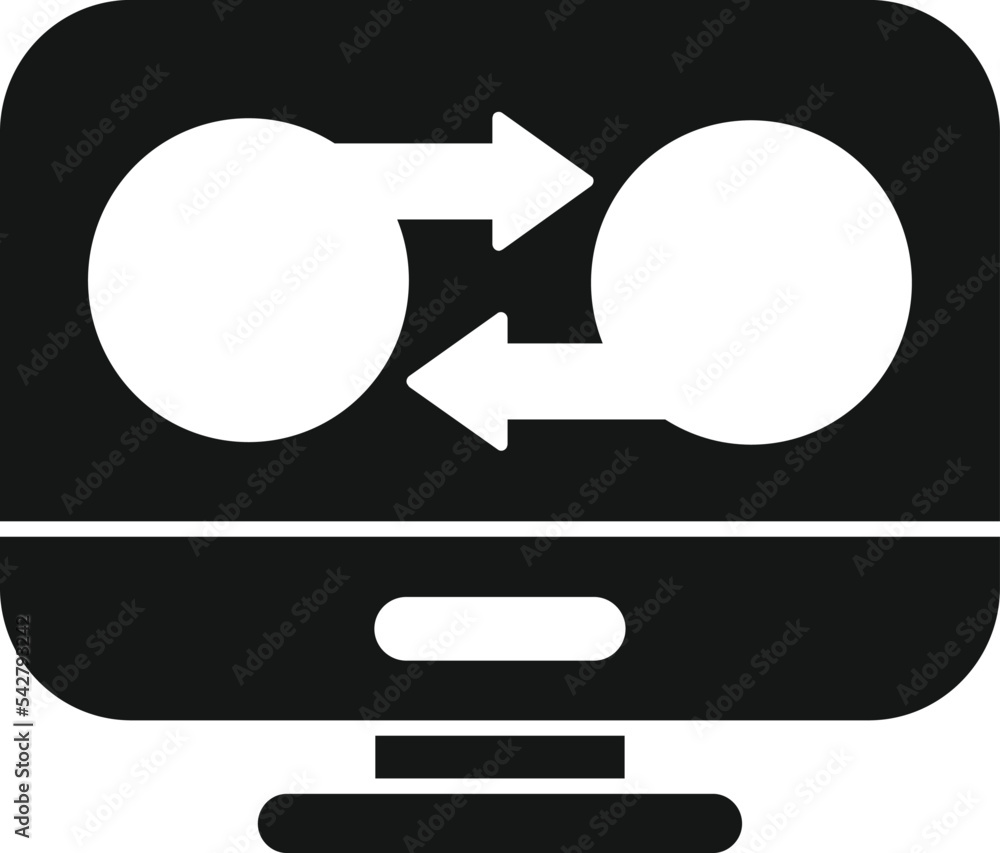Poster redesign color icon simple vector. web design. build project