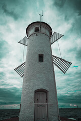 Navigation beacon in the shape of the windmill, Poland