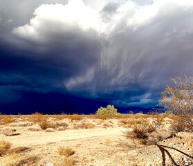 clouds over the mountains