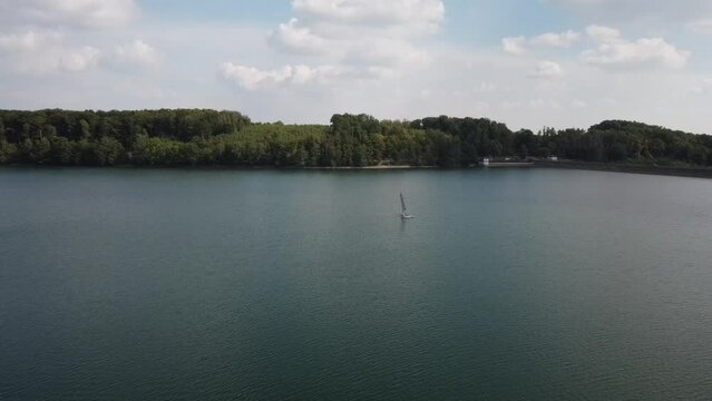 Dronenflug &uuml;ber die Bevertalsperre H&uuml;ckeswagen K&auml;fernberg