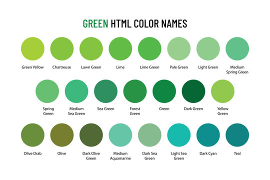 Bright Green Color Names