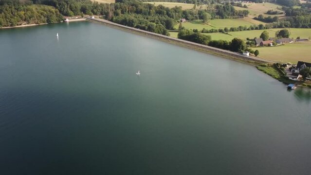 Dronenflug &uuml;ber die Bevertalsperre H&uuml;ckeswagen K&auml;fernberg