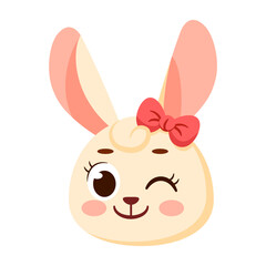 Obraz premium Isolated cute rabbit avatar character Vector