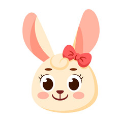 Obraz premium Isolated cute rabbit avatar character Vector