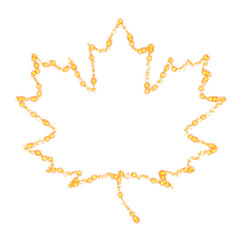 Maple Leaf. Stylized image of a plant.