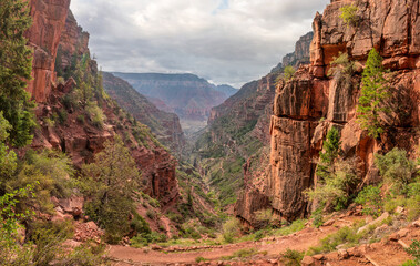 North Kaibab Trail - Grand Canyon National Park - North Rim - near the Supai tunnel