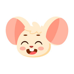 Isolated cute mouse avatar character Vector