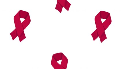world AIDS day ribbons campaign pattern