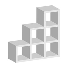 Obraz premium 階段型オープンラック