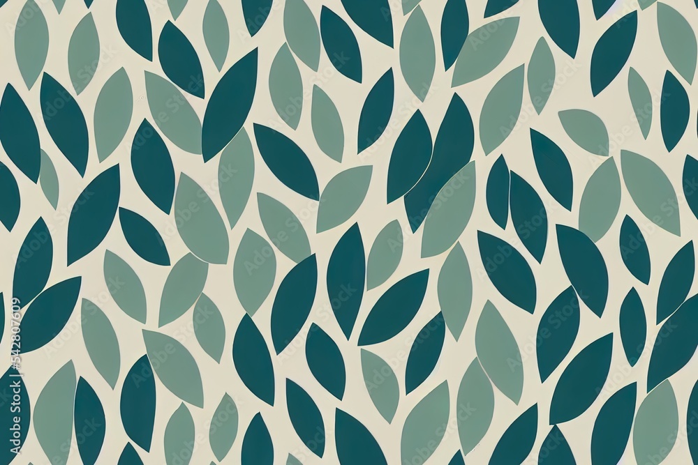 Poster eucaliptus pattern. trendy branch and leaves farm blue on light background seamless 2d illustrated p
