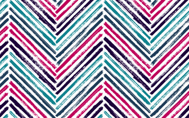 Brush stroke chevron zig zag seamless pattern.