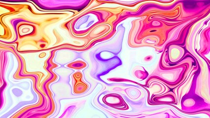 Hand Painted Background With Liquid Purple And Blue Paints. Abstract Fluid Acrylic Painting. Marbled Pink and Blue Abstract Background. Liquid Marble Pattern.
