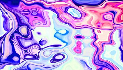 Hand Painted Background With Liquid Purple And Blue Paints. Abstract Fluid Acrylic Painting. Marbled purple Abstract Background. Liquid Marble Pattern.