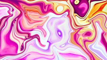 Hand Painted Background With Liquid Pink Paints. Abstract Fluid Acrylic Painting. Marbled pink and purple Abstract Background. Liquid Marble Pattern.