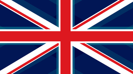 UK flag illustration. Abstract background, banner. High quality photo