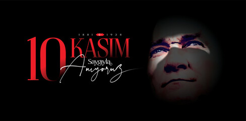 November 10 is the anniversary of Atatürk's death on letter 
