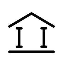 Bank Building icon template PNG file