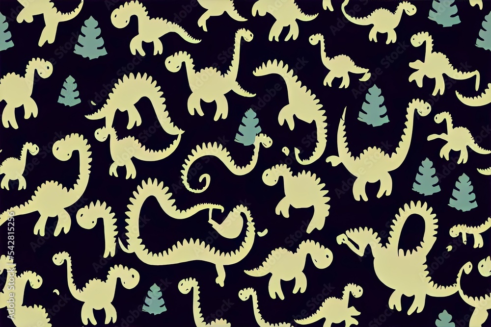 Aufkleber seamless camouflage dino pattern print for tshirts textiles wrapping paper web. original design with
