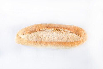 bread on a white background,