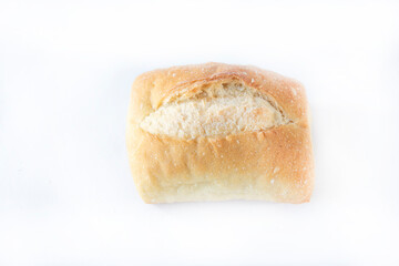 bread on a white background,