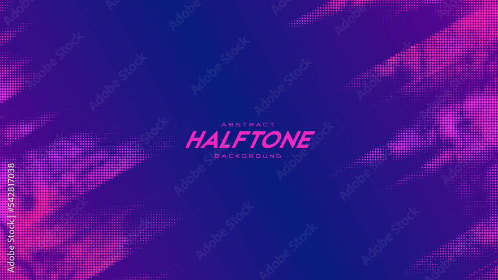 Poster abstract vector torn monochrome halftone background. scrathed dotted texture element. diagonal compo