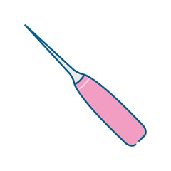シンプルな千枚通しのイラスト