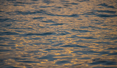 Wave pattern on the water surface