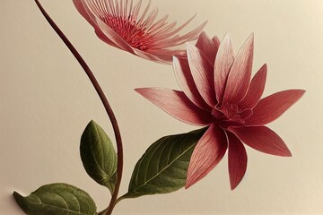 3d illustrations of beautiful flowers