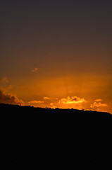 Hillside Sunrise or Sunset from Hawaii.