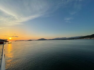 Sunset on the sea 