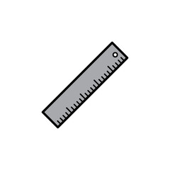 Ruler icon vector logo design template