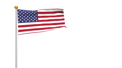USA_3.png, [PNG] United States flag fluttering in the wind