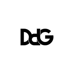 ddg letter initial monogram logo design