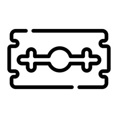 razor blade line icon