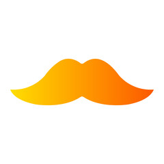 moustache gradient icon