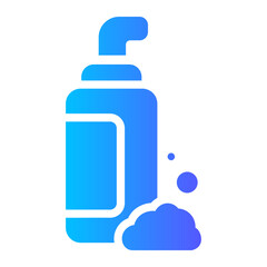 Obraz premium shaving cream gradient icon