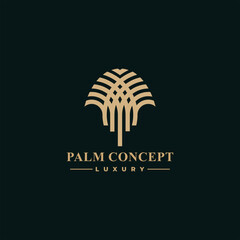 Palm Luxury Logo Palm Tree Logo Luxury Logo Template Vector Logo