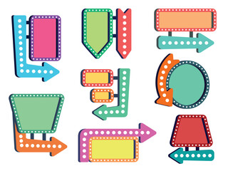 This is classic neon sign with retro style and retro decorations are easy to color edit.