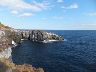 冬の城ヶ崎海岸